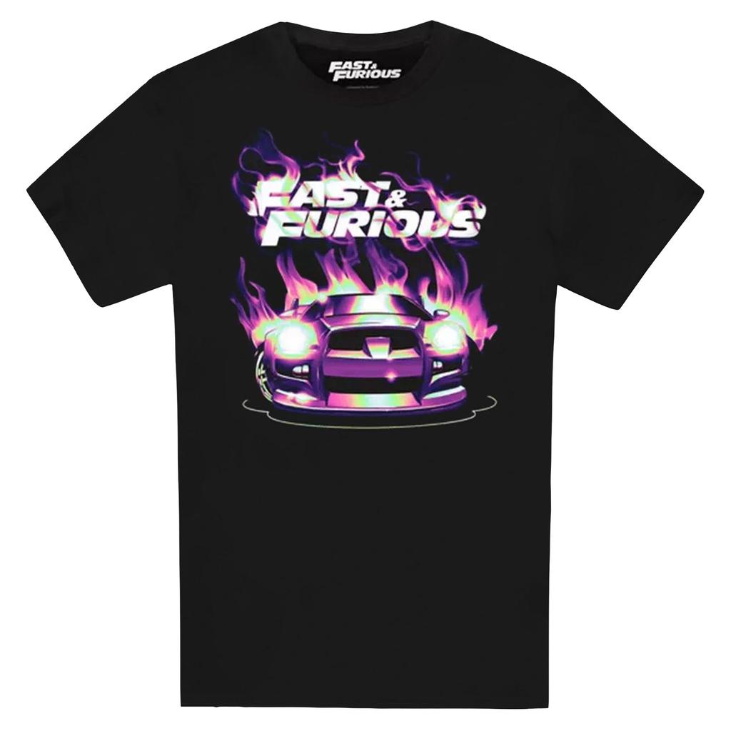 Fast & Furious Мужская футболка с пламенем