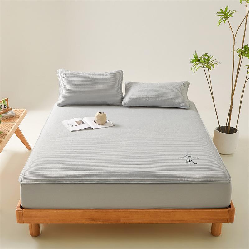 Хлопковый комплект из 4 предметов: покрывало, чехол для кровати, наволочка, стирающийся домашний текстиль