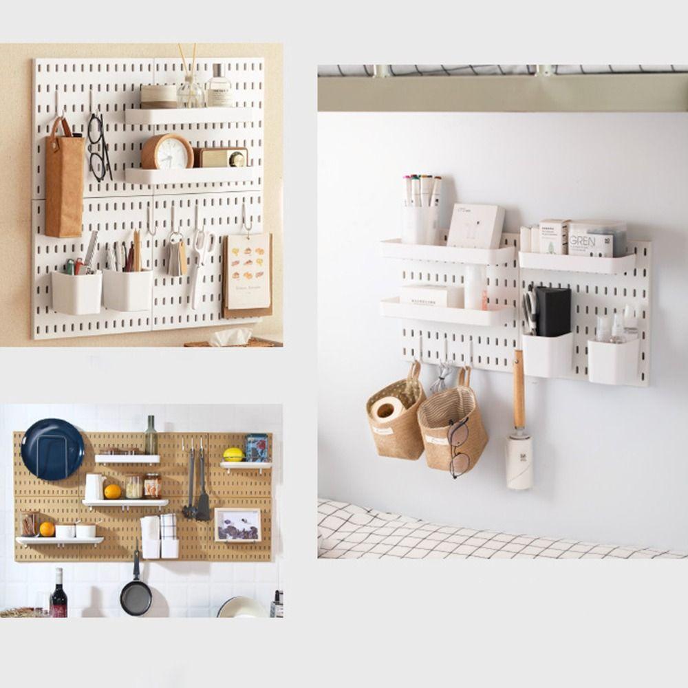 Пластиковый кейс для хранения перфорированной доски, аксессуары для DIY, настенная полка, ящики для хранения инструментов