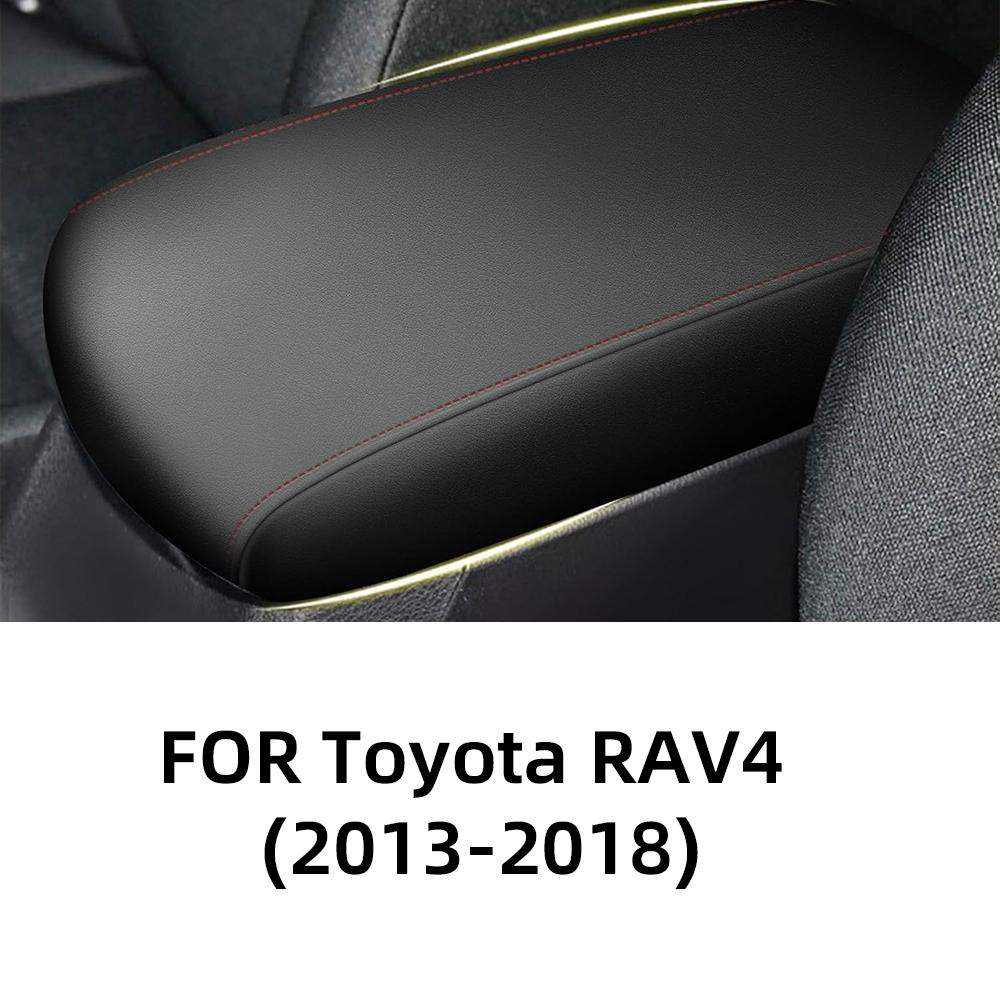 Carbon Fiber Style Armrest Box Cover for Toyota RAV4 2013 2014-2018 Interior Moulding