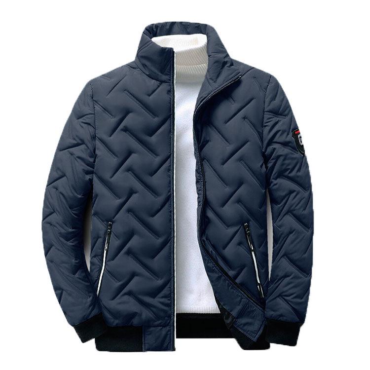 Men's Autumn/Winter Korean Style Lightweight Cotton Stand Collar Jacket