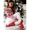 2024 Autumn/Winter Women's Christmas Snowflake Long Sleeve Knitted Sweater