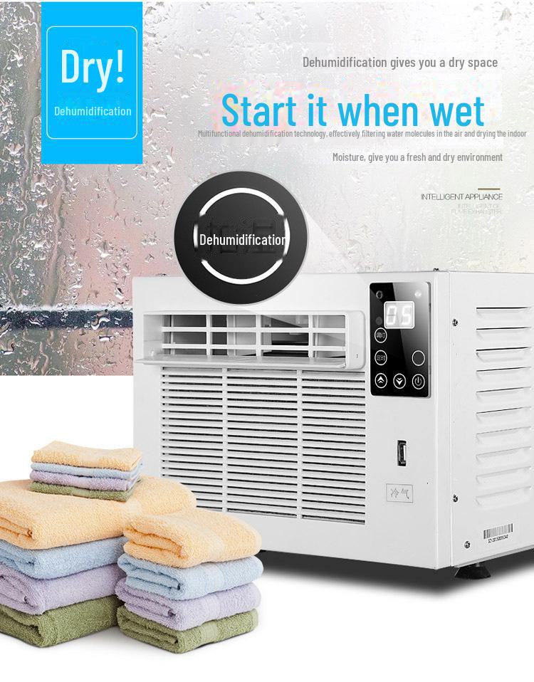 Портативный мини-кондиционер с бесплатной установкой — включает в себя охлаждение для домашних животных, москитную сетку и аксессуары для шкафа, заказывайте индивидуально