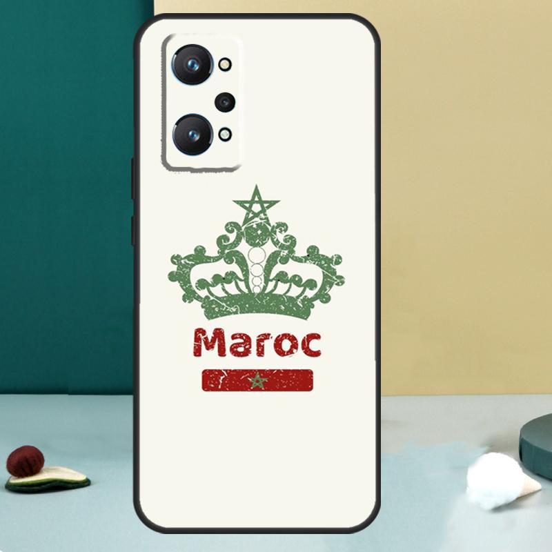 Флаг Марокко Герб Для Realme 11 10 12 13 14 Pro Plus GT 7 6 5 Pro GT 6T C67 C61 C53 C51 C21Y C25S C75 C55 Чехол