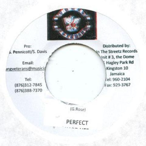 Пластинка 7 дюймов PERFECT - Hard Life Young Veterans 2010 Ямайка Регги, Ска и Даб