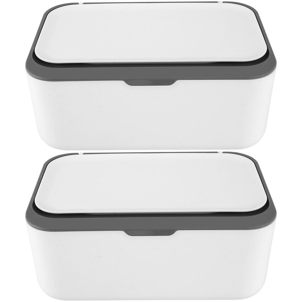 1/2Pc Wipes Dispenser Baby Wipe Holder with Lid Refillable Wet Tissue Container Dustproof Large Capacity Sealing Container Cases