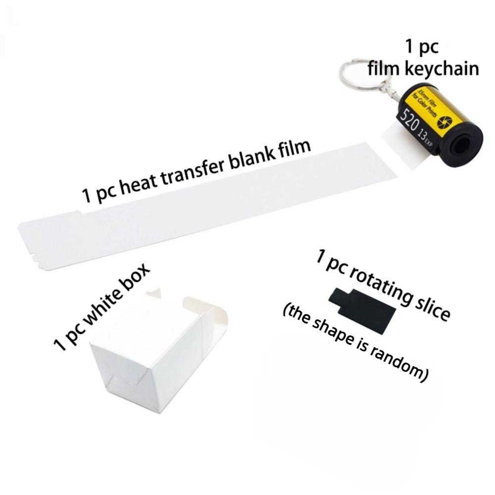 Двусторонний пустой брелок для фотопленки, брелок для фотопленки, подарок для папы, мамы, друзей