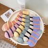 Female Spring and Autumn Rainbow Stripe Trend All Kinds of New Style In Tube Cotton Socks