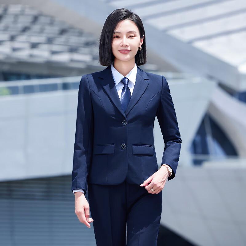 Женский деловой костюм-двойка Troman с длинным рукавом