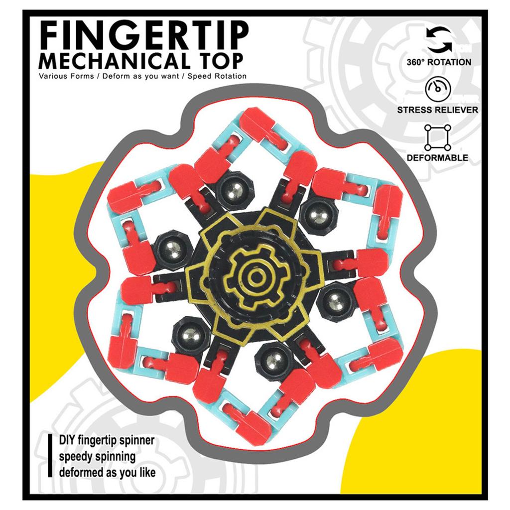 VBK - Сенсорные спиннеры - Игрушка с трансформируемой цепочкой для DIY, Механические игрушки-роботы, Светящийся в темноте волчок, Игрушка для снятия стресса для детей и подростков