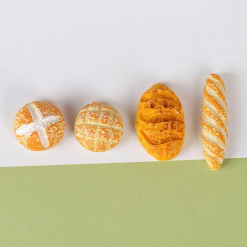 Реалистичные мини-реплики хлеба для кукольных домиков, кухонные аксессуары, выкладка в пекарне, миниатюрные сцены