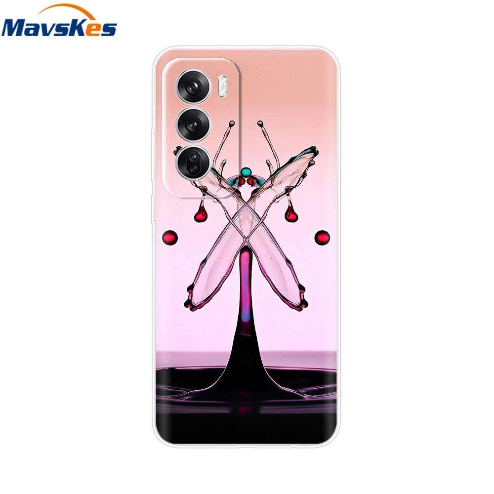 Чехол для OPPO Reno 12 5G Прозрачная накладка для OPPO Reno12 Pro 5G Reno12 Роскошные Мраморные Мягкие Силиконовые TPU Чехлы для Телефона Funda Capas