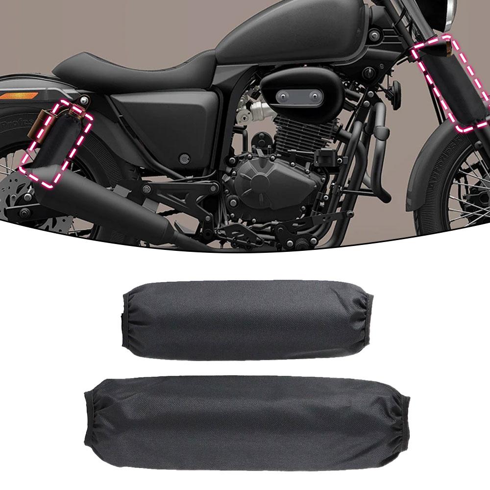 2pcs Rear Shock Absorber Suspension Protector Protection Cover Universal for All Dirt Pit Bike Motorcycle ATV Quad Scooter