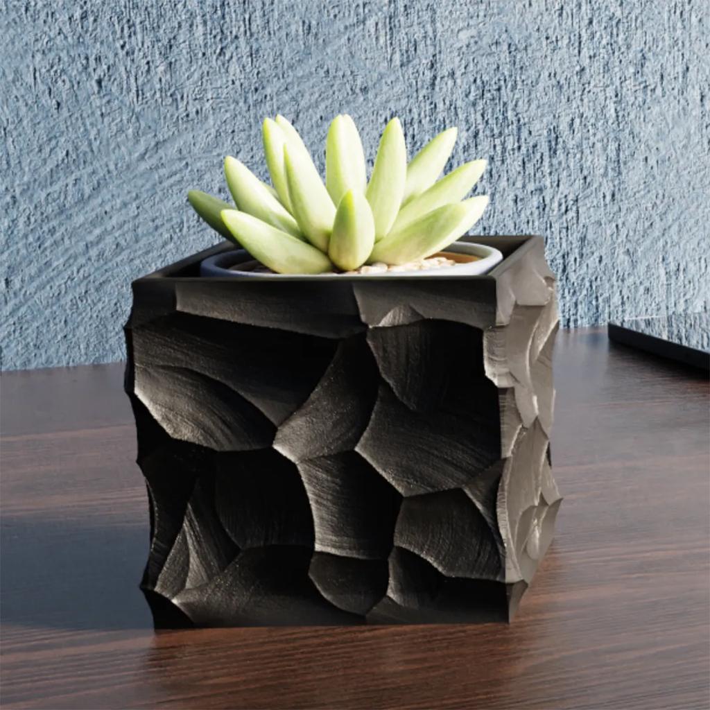 1 Piece Obsidian Pen Holder, Office And Home Desktop Storage Box, Multifunctional Desktop Organizer.