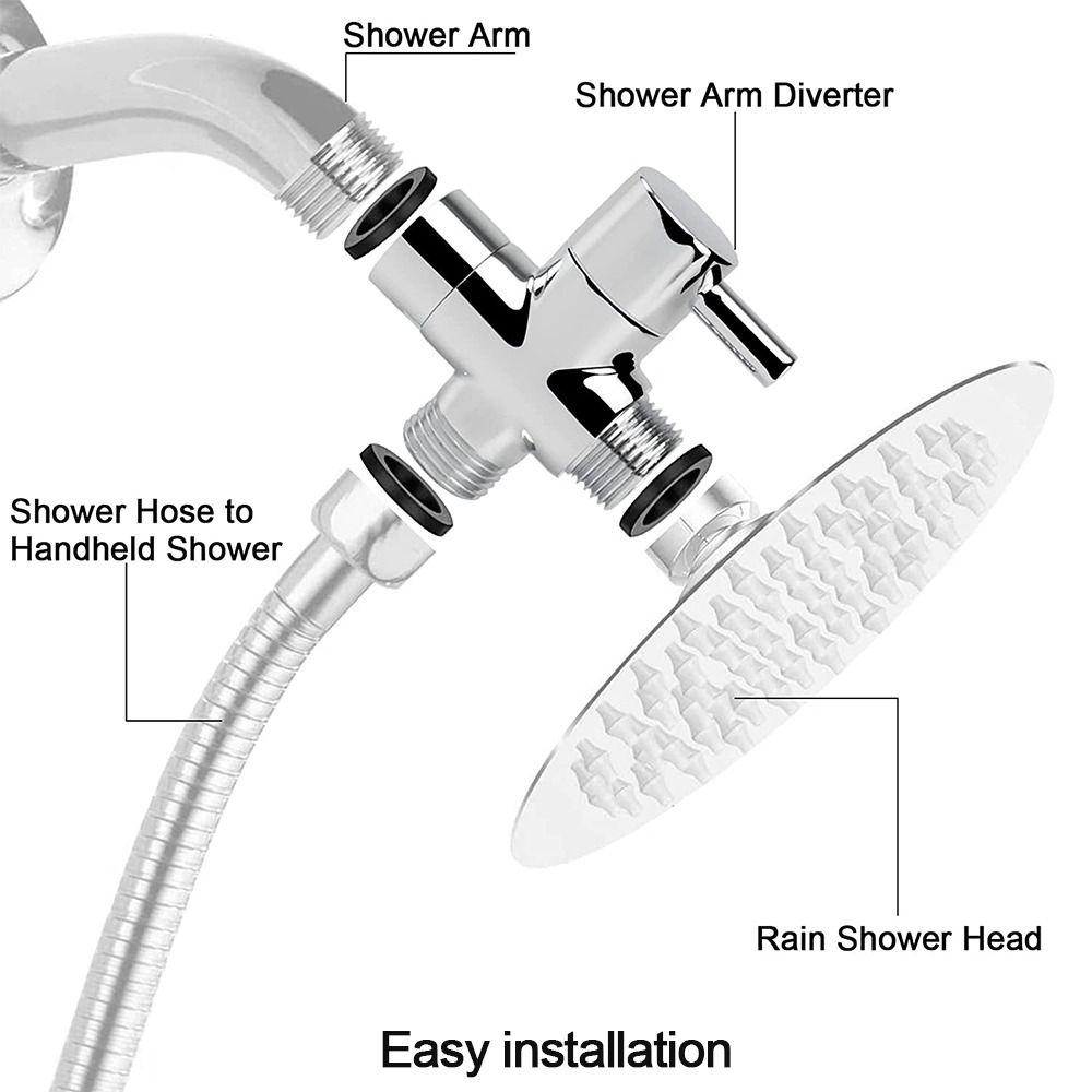 Ручной душ, рычаг для душа, 3-ходовой водоотделитель, переключающий клапан, адаптер для тройника для душа