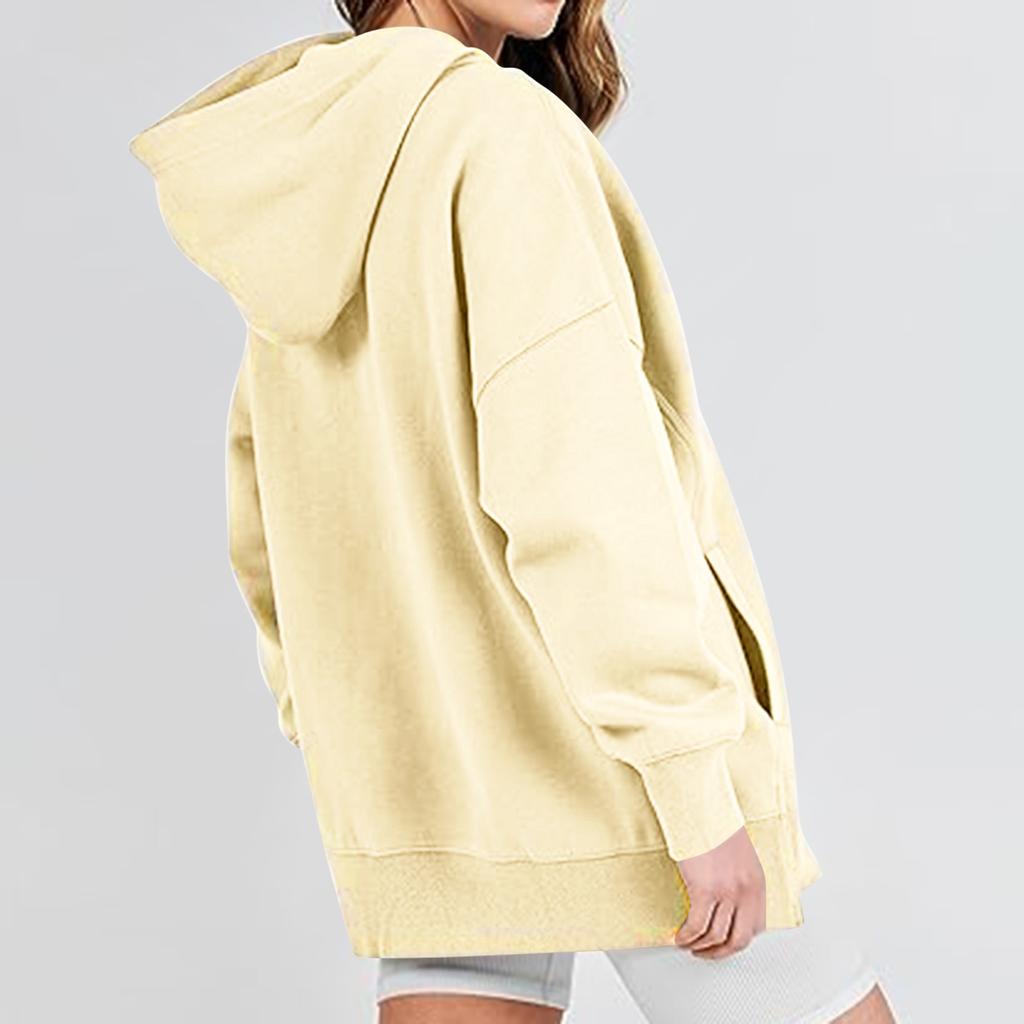 Women S Loose Fit Pullover Hooded Sweatshirt Long Sleeve