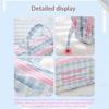 Double Layer Lucky Embroidery Pencil Case Large Capacity Portable Stationery Holder for Back to School Gift Choice