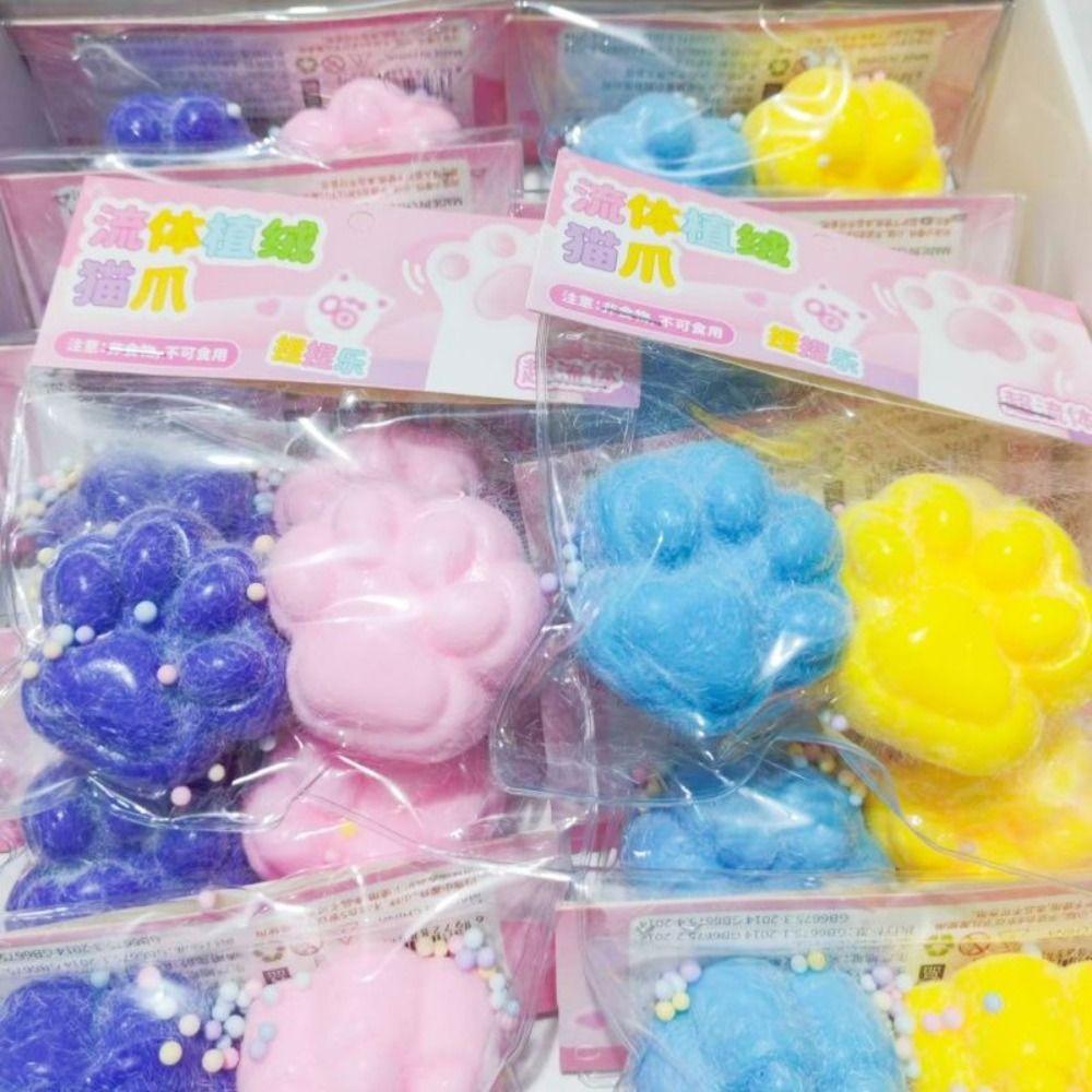 2 шт./набор мягкая игрушка-фиджет кошачья лапка силиконовая игрушка-щипок кошачья лапка сжимающая игрушка кошачья лапка детская хитрая кукла