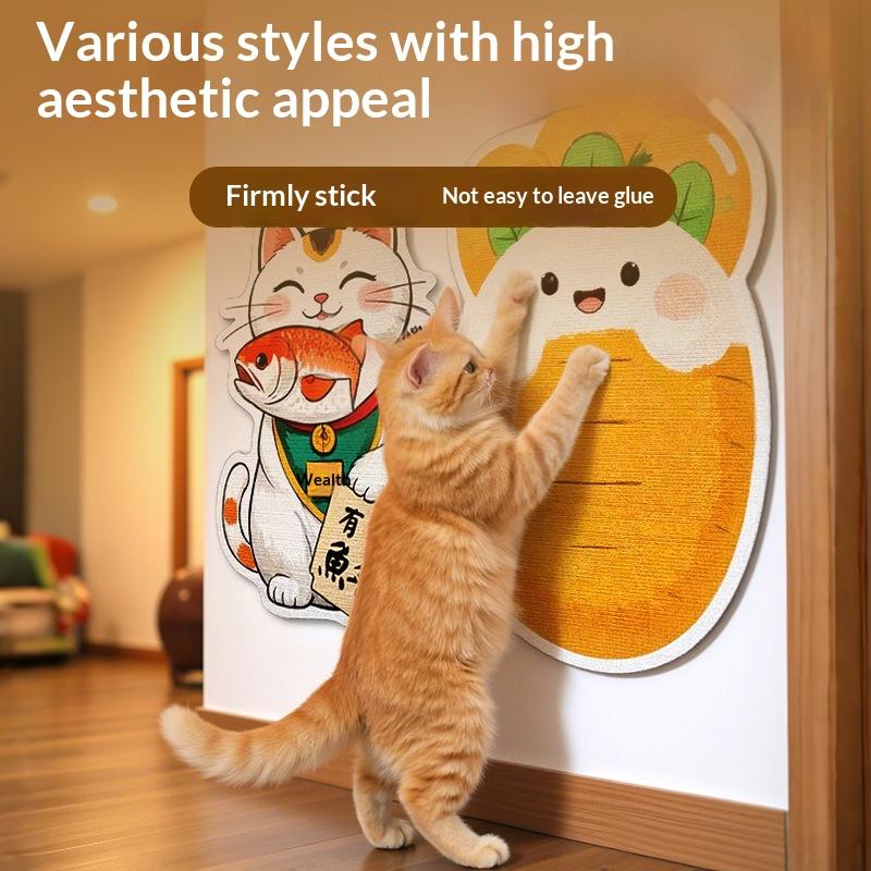Anti Scratch Cute Pineapple Xmas Tree Cat Scratcher Board Grinding Claw Toy Non-Toxic for Kittens Home Xmas Decor Gift