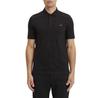 Stretch Pique Slim Button Short Sleeve Polo
