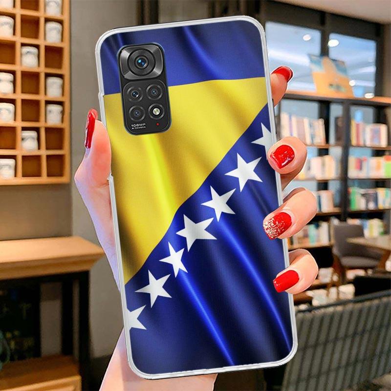Bosnia And Herzegovina Flag Cover Phone Case For Xiaomi Redmi Note 15 14 13 12 11 10 Pro Plus 14S 12S 11S 11T 11E 10S Soft Funda