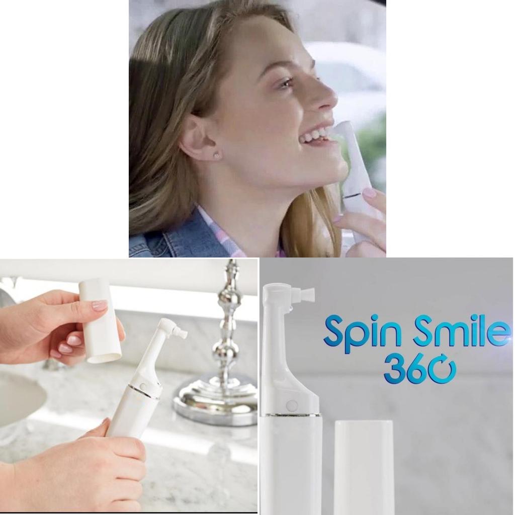 Spin Smile 360 Ультразвуковой очиститель для зубов с вибрацией для домашнего отбеливания зубов
