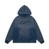 Unisex Oversized Hooded Sweatshirt With Vintage Letter Print Streetwear Casual Long Sleeve Top