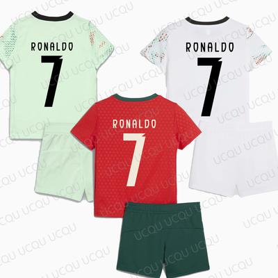 2025 Роналду 7 Новый Arraivl Летний большой короткий рукав футболка комплект джерси 3D Printd футболка для взрослых/детей верхний костюм