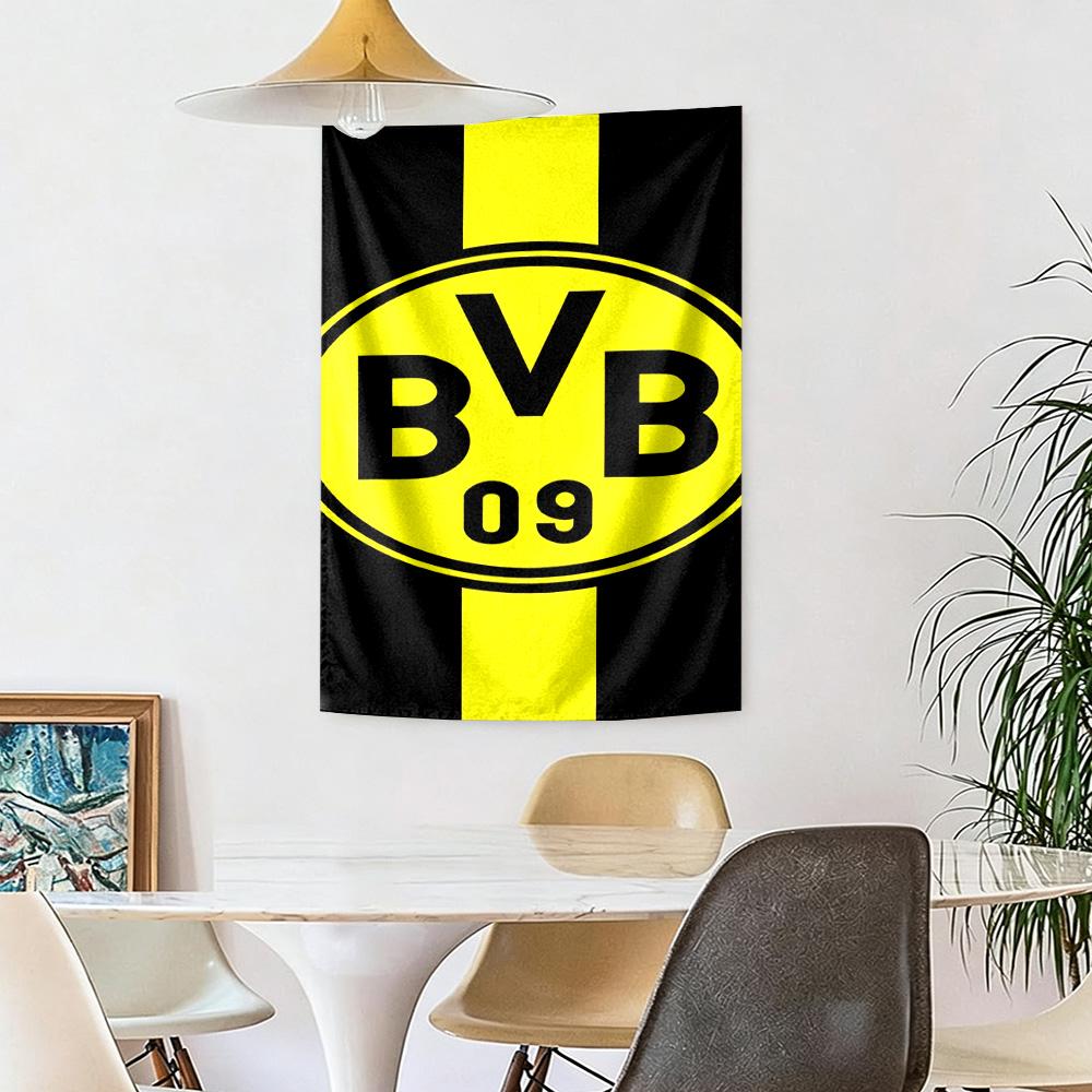 Borussia Dortmund Wall Decor Tapestry Art For Pet Memorial Birthdaywedding Party Backdrop Family Gift