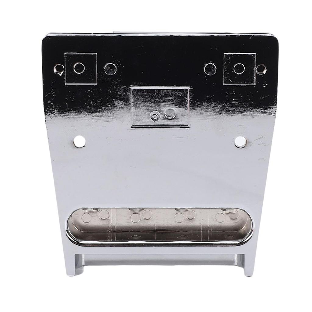 Басовый бридж Luocute для 18-мм сборки седел из цинкового сплава Rickenbacker, 4-струнный, регулируемый, хромированный