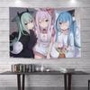 Cartoon Anime Background Cloth Fashion Wall Cloth Cat Ears Girl Wall Cloth Tapestry Student Dormitory Home Decoration Bohemia