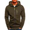 Men's Autumn and Winter Hoodies Long Sleeve Sweatshirt Zipper Design Hooded Sweatshirt for Men Clothing Sportswear Slim Fit Casual Jacket