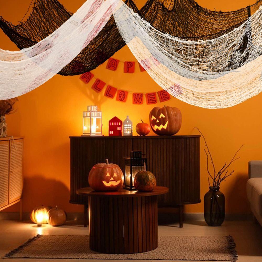Multi-Scene Decoration Cloth Cloth Doorway Wall Gauze Halloween Decorative Gauze  For Haunted House