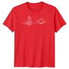 Sailboat Sunset Sailing Travel Unisexs TShirt Ocean Line Art