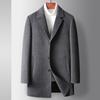 Autumn and Winter Double-sided Woolen Handmade Trench Coat Middle-aged and Young Business Leisure Down Liner Wool Jacket