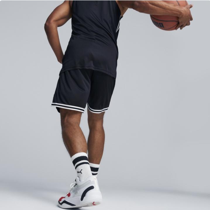 Puma HOOPS TEAM GAME Повседневные шорты Мужские Черные 676629-01