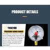 Pressure Gauge Electric Contact Pressure Gauge 220V 380V M20*1.5 Installed At The Bottom For Air Gas Water Fuel Liquid