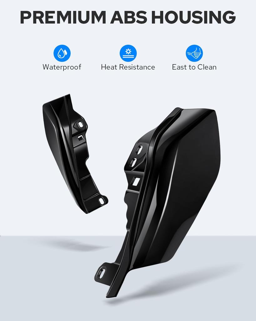 Черный Глянцевый Дефлектор Воздуха Тепловой Щит Benlari для Street Road Electra Road Ultra и Tri Glide CVO Средняя Рама 2009-2022 Harley-Davidson Touring, Glide,