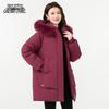 XueZhongFei Women's Fox Fur Hooded Down Jacket