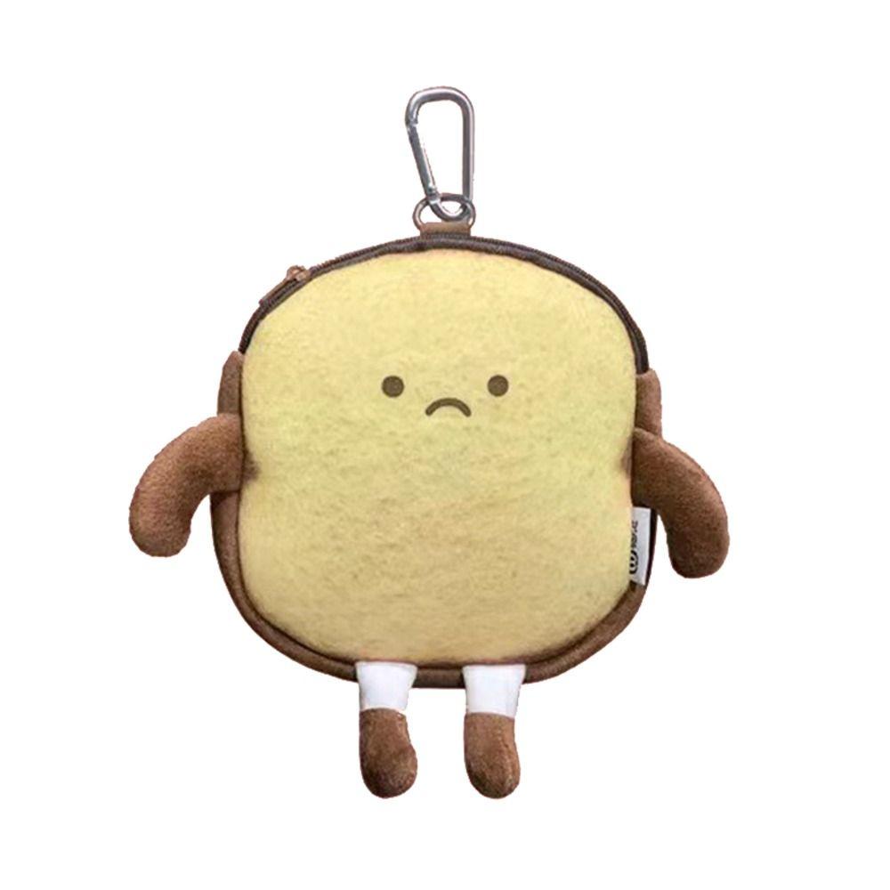 Чехол для школы, канцелярские сумки, мультяшный кошелек для тостов, сумка для монет, симпатичная повседневная сумка-тоут, держатель для карт