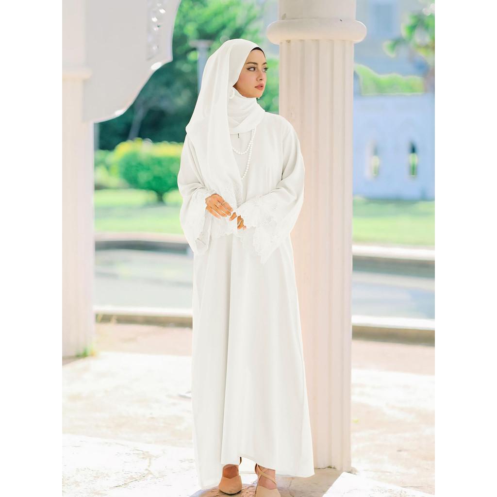 Рамадан Женщины Ид Мусульманская Абая Вечернее Платье с Шарфом Кружева Арабский Дубай Длинный Халат Великолепный Кафтан Ислам Абая Марокко