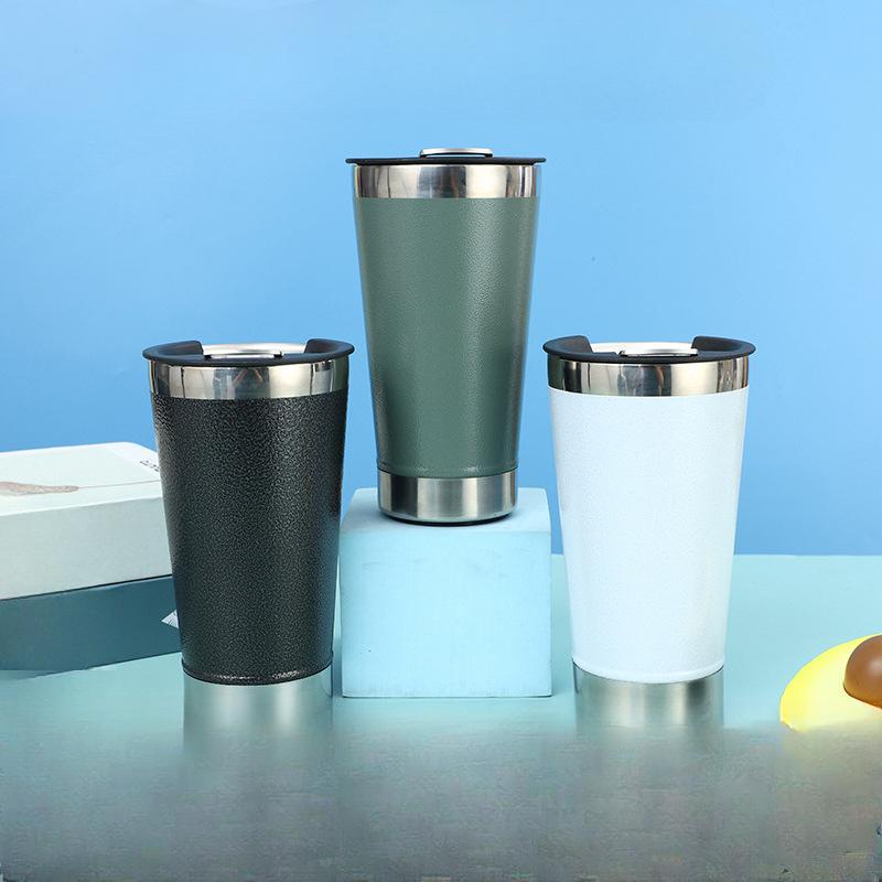 304 Stainless Steel Beer Mug with Bottle Opener Double-layer Vacuum Insulated Coffee Traveling Mug Car Mug