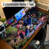 Large Mouse PadBlue Lock Custom Name Text Personalized Desk Mat Non Slip Gaming Pad