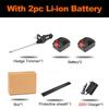 Brushless Cordless Electric Hedge Trimmer 1200w Dual Action Grass Trimmer Pruning Saw Garden Tools with 2PC 22900mah Battery