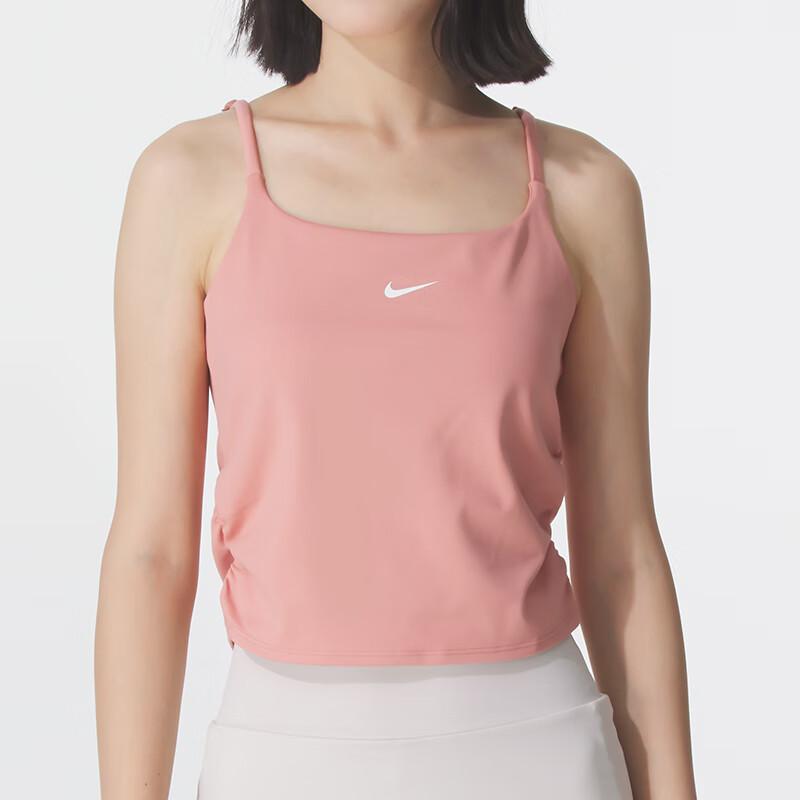 Nike Женские майки Nike Swoosh Розовые С V-образным вырезом Умеренные Другие IH8606-685
