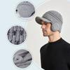 1 шт., вязаная бейсбольная шапка с капюшоном, изоляционная ушанка, теплая мужская повседневная велосипедная шапка с ворсом