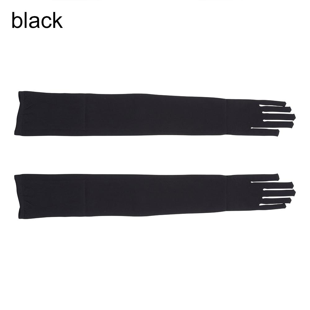 Opera Prom Full Finger Transparent Gloves Long Sheer Seamless Mitten Finger Pantyhose Gloves