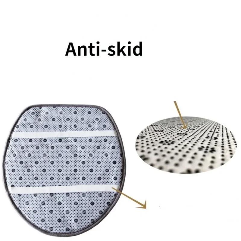 Набор из 3 ковриков для ванной комнаты, мягкий нескользящий коврик из 2 предметов, коврик из булыжника, коврик для ванной комнаты, впитывающие ковры для душа, крышка унитаза, пол