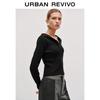 UR Women's Hooded Ribbed Knit Full-Zip Sweater