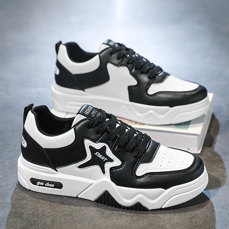 Men's Fashion Casual Low Top Skateboarding Shoes Boys Comfortable Sneakers Male Students Trending Soft Sole Classic Breathable Gym Non-slip